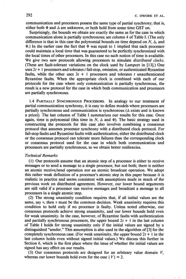 Consensus in the Presence of Partial Synchrony - Page 5