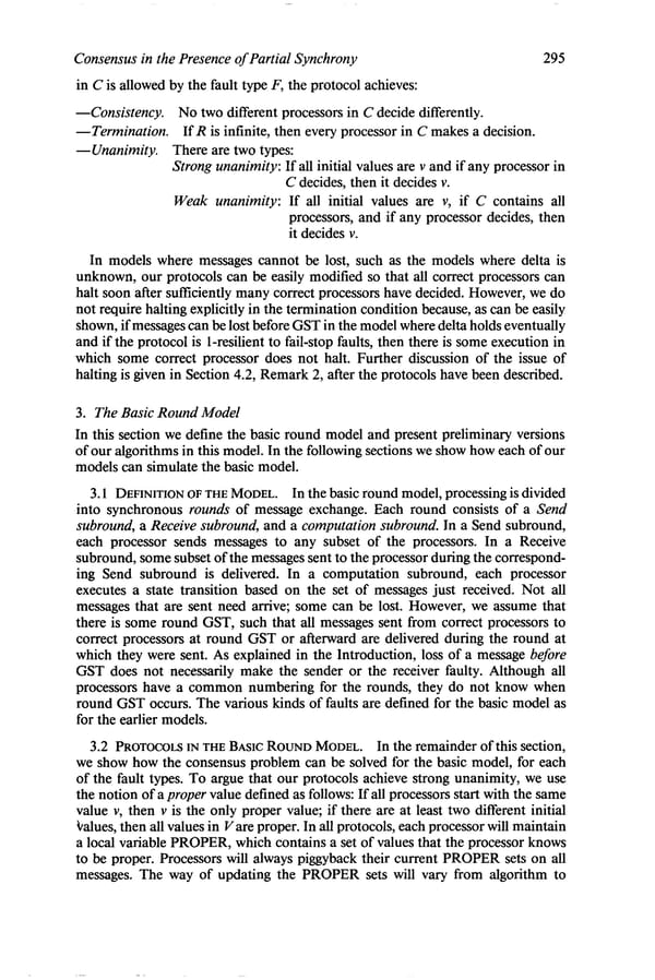 Consensus in the Presence of Partial Synchrony - Page 8