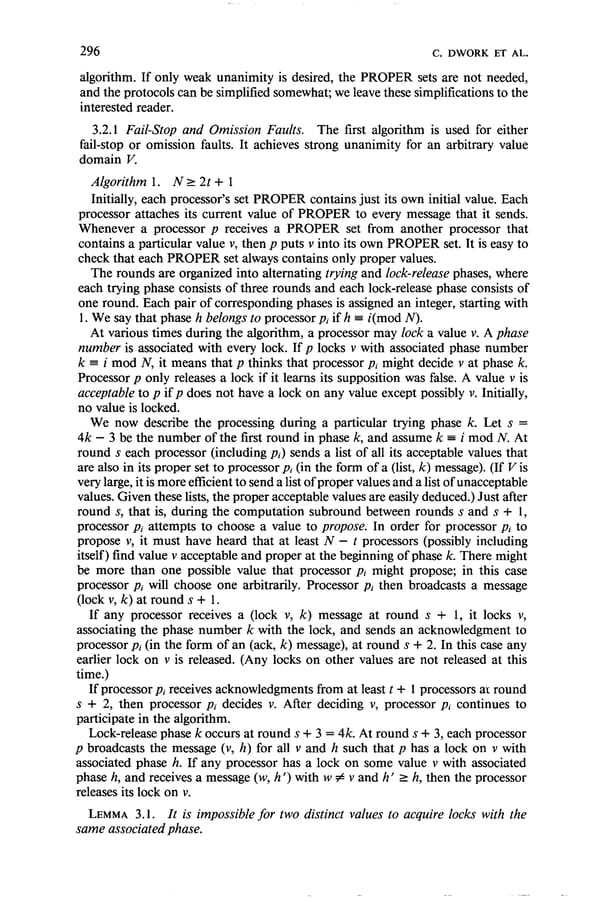 Consensus in the Presence of Partial Synchrony - Page 9