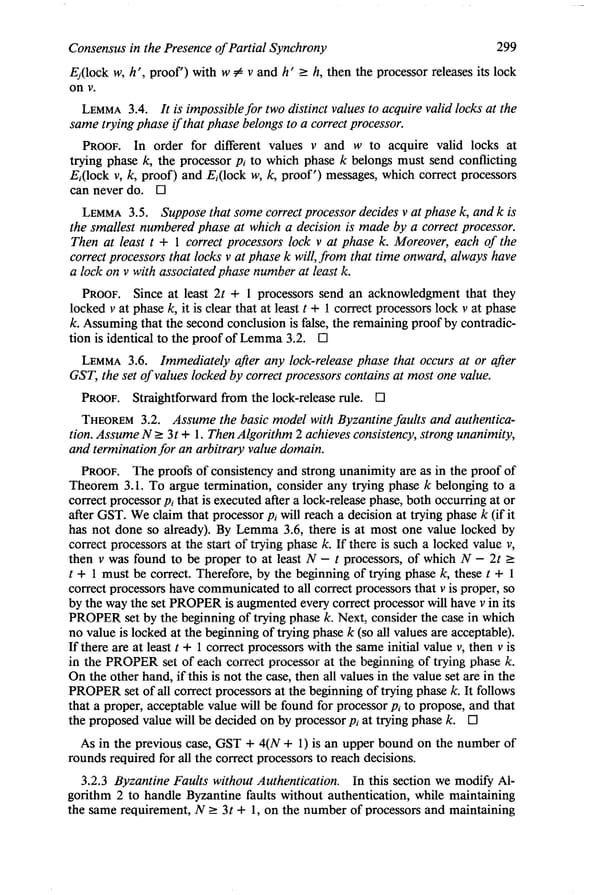 Consensus in the Presence of Partial Synchrony - Page 12