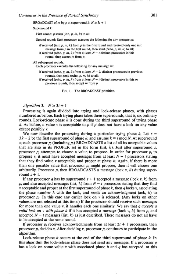 Consensus in the Presence of Partial Synchrony - Page 14