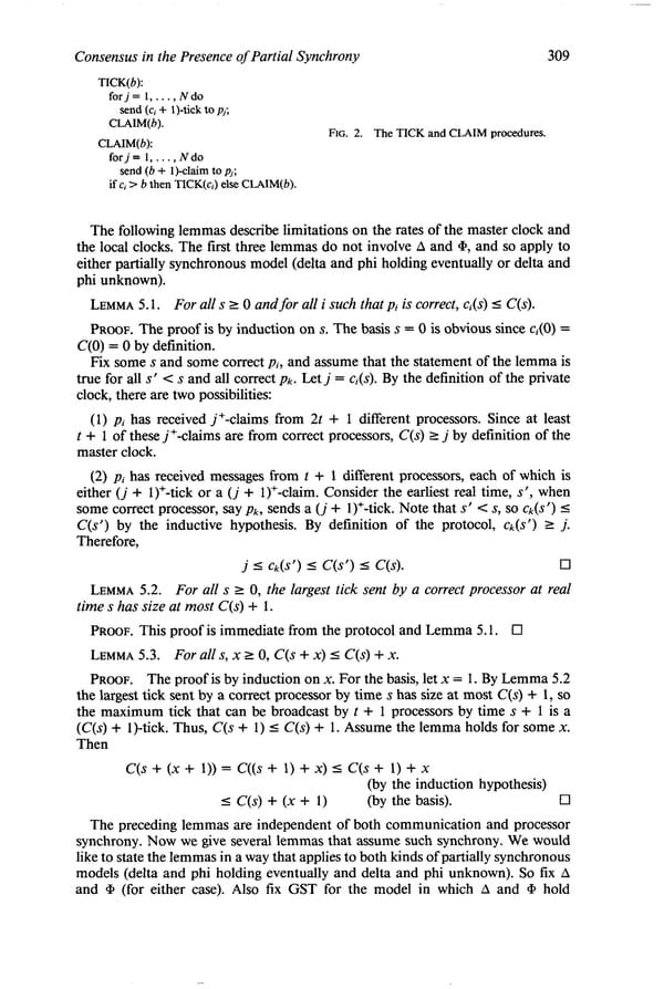 Consensus in the Presence of Partial Synchrony - Page 22