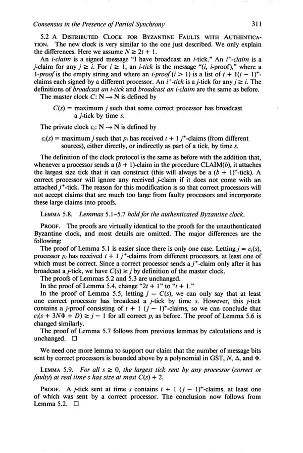 Consensus in the Presence of Partial Synchrony - Page 24