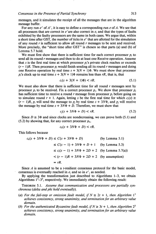 Consensus in the Presence of Partial Synchrony - Page 26