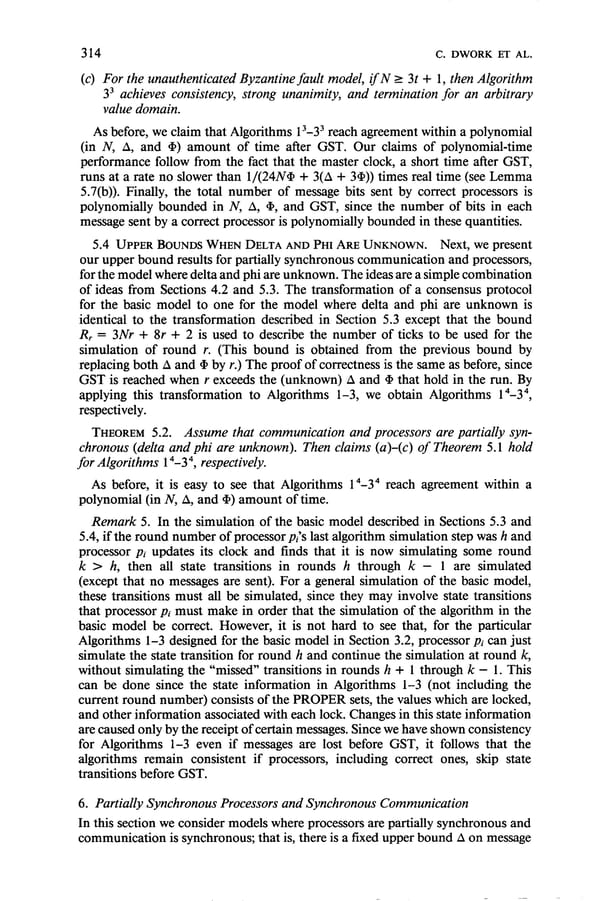 Consensus in the Presence of Partial Synchrony - Page 27