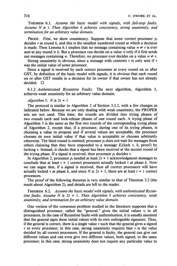 Consensus in the Presence of Partial Synchrony - Page 29